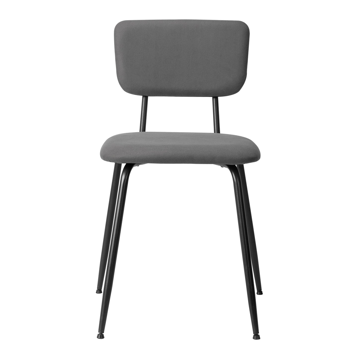 Set of 4 Modern Grey Padded Dining Chairs for Kitchen, Bar & Office Use