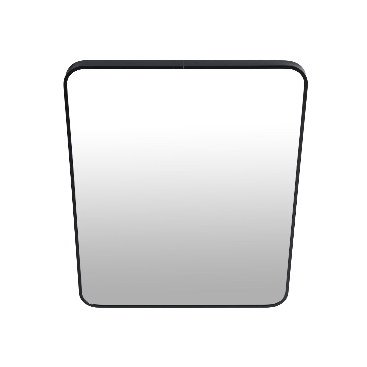 24"x32" Black Bathroom Mirror – HD Glass with Aluminum Frame, Wall Mounted