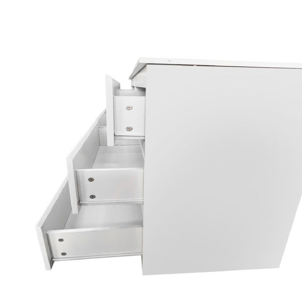 White 6 Drawer Double Dresser for Bedroom, Living Room, or Hallway Use