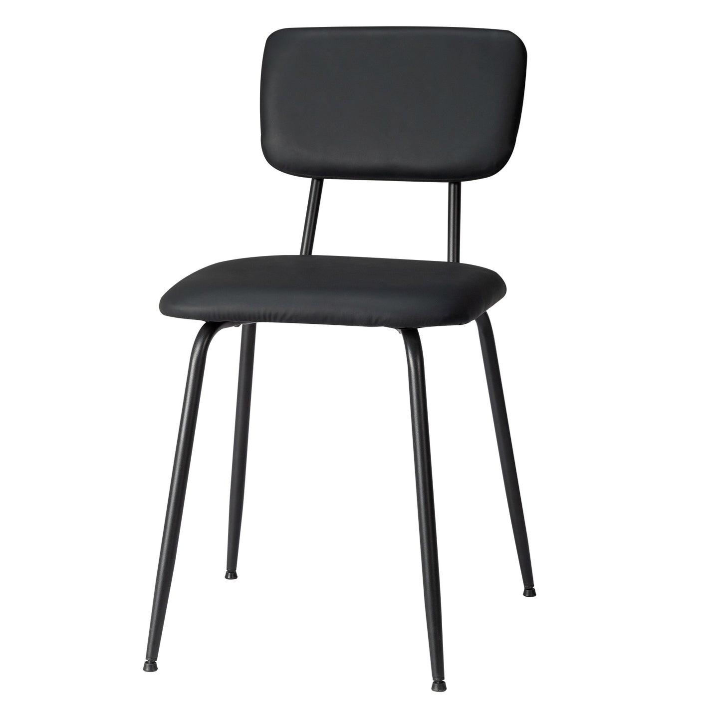 Set of 4 Modern Black Padded Dining Chairs for Kitchen, Bar & Office Use