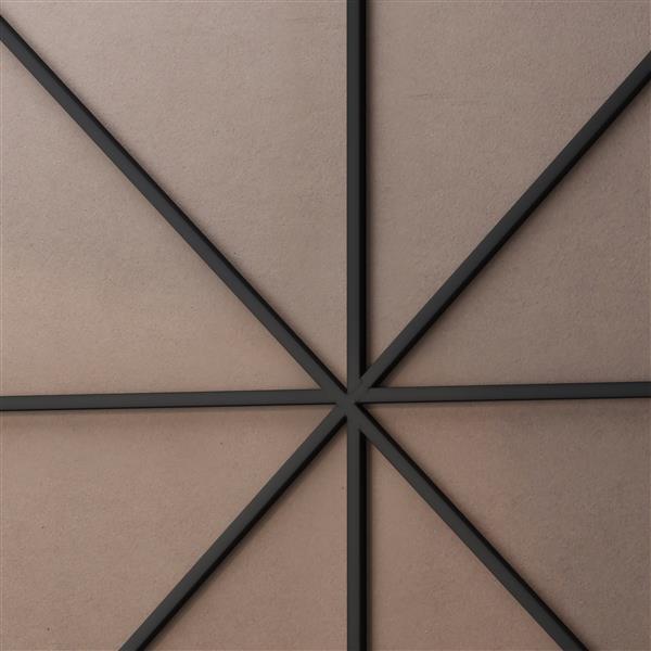 39" Black Round Wall Mirror – Modern Metal Frame for Bathroom or Bedroom