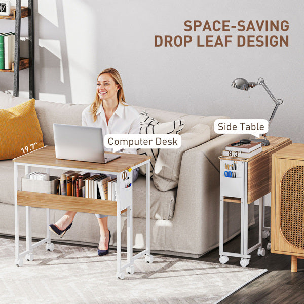 White Office Desk – Modern Computer Table for Home or Workspace Use