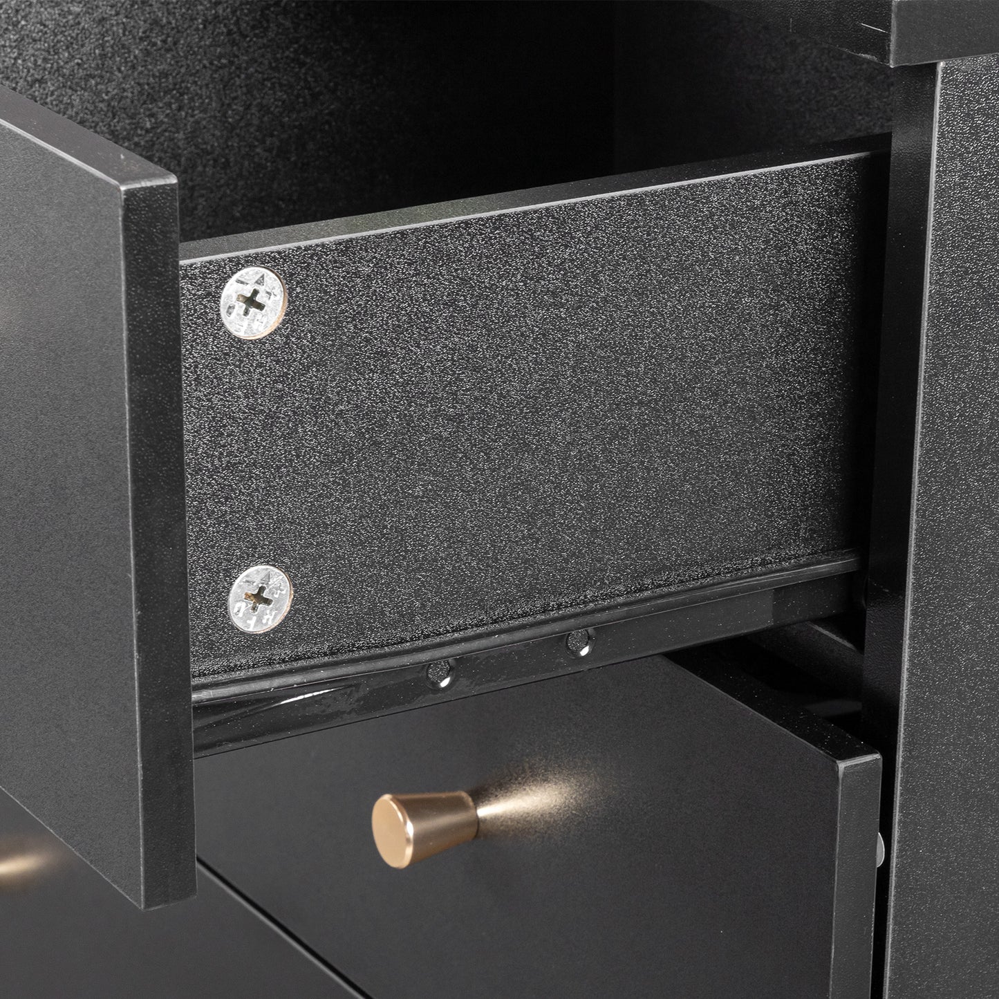 Modern Black 4-Drawer Dresser – Space-Saving Storage Cabinet for Bedroom or Living Room