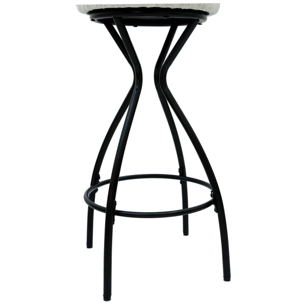 29" Floral Print Counter Height Bar Stools with Footrest – Set of 2 Upholstered