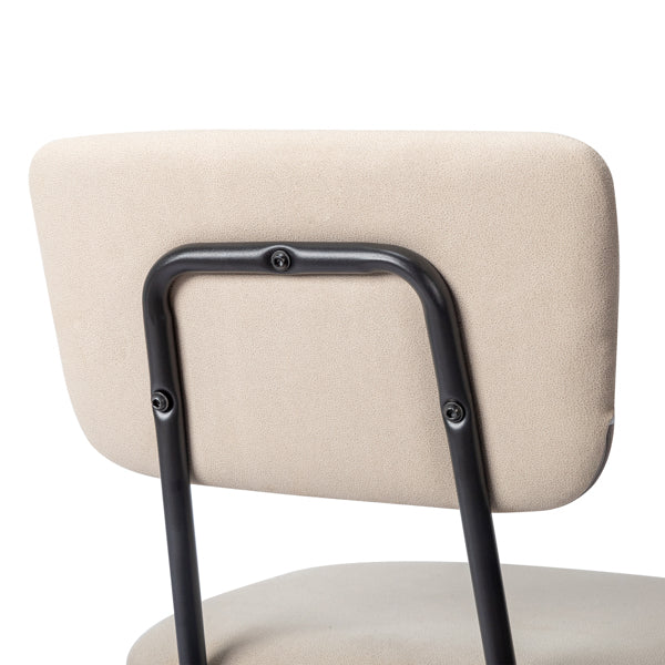 Set of 6 Modern White Padded Dining Chairs for Kitchen, Bar & Office Use
