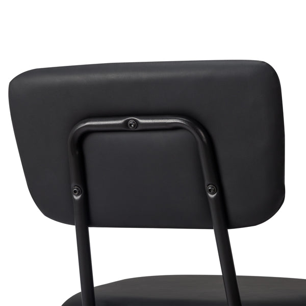 Set of 6 Modern Black Padded Dining Chairs for Kitchen, Bar & Office Use