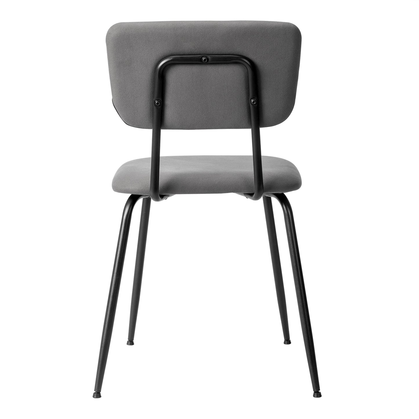Set of 4 Modern Grey Padded Dining Chairs for Kitchen, Bar & Office Use