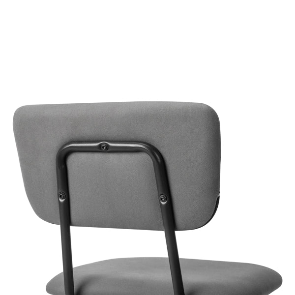 Set of 4 Modern Grey Padded Dining Chairs for Kitchen, Bar & Office Use
