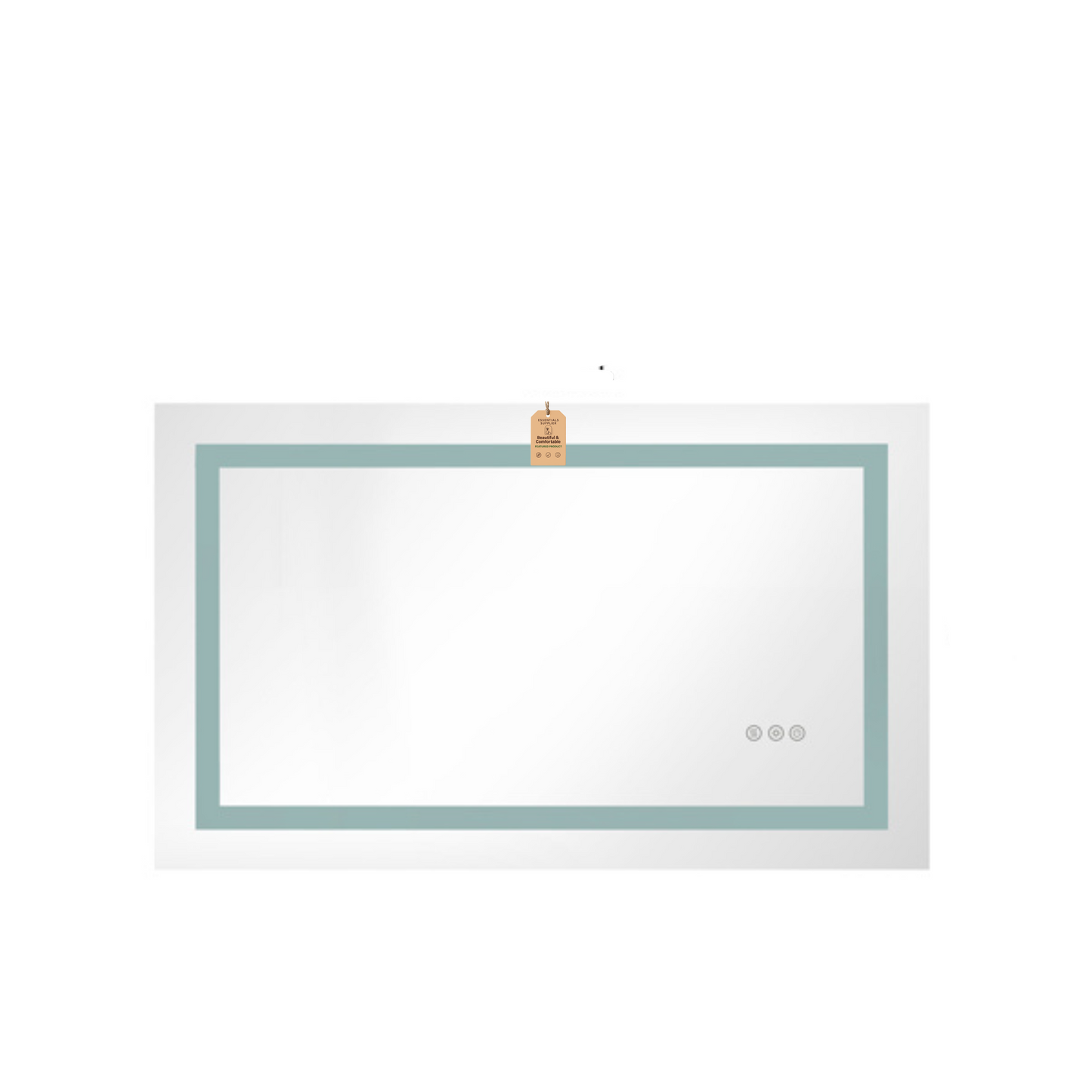 40x26" LED Bathroom Mirror with Frontlit & Backlit, Anti-Fog, Dimmable, 3 Colors