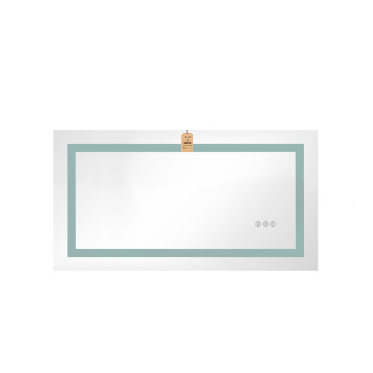 40x20" LED Bathroom Mirror with Frontlit & Backlit, Anti-Fog, Dimmable, 3 Colors