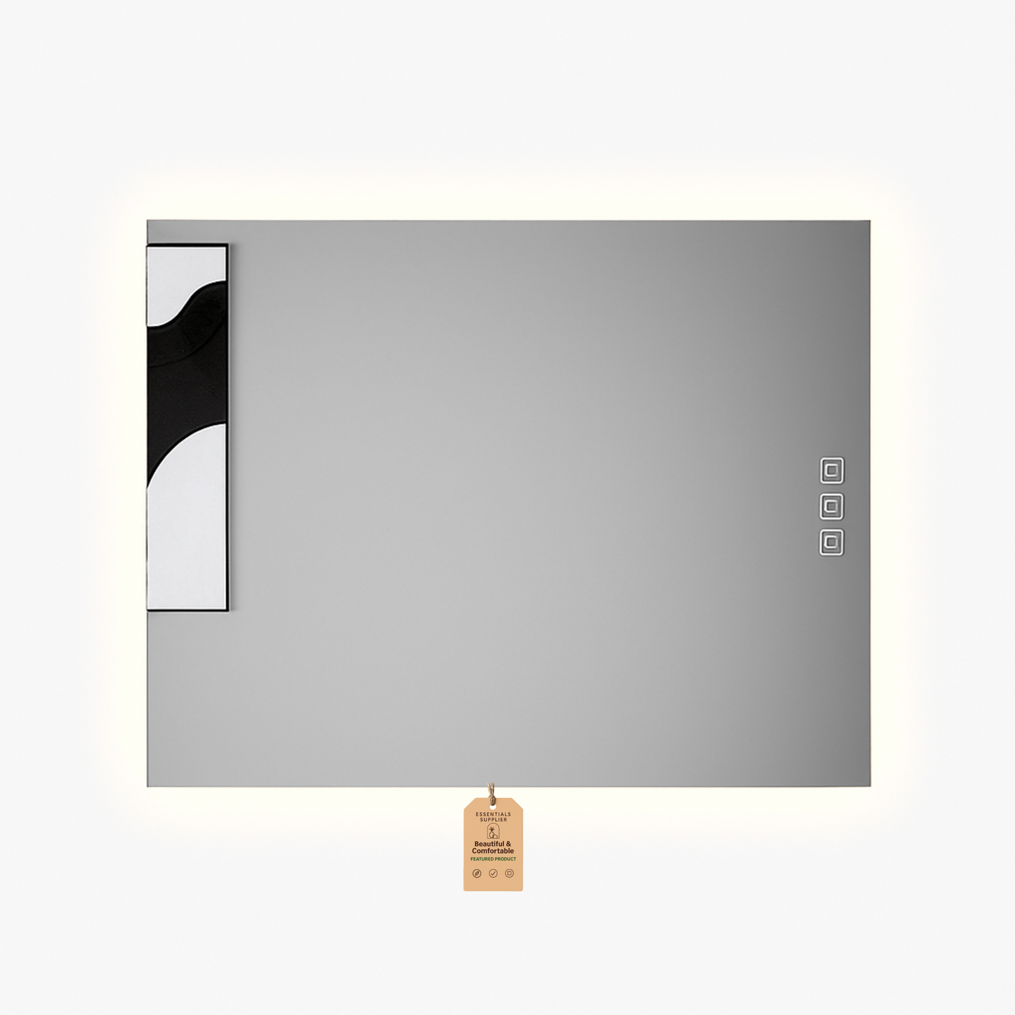 36" x 28" LED Bathroom Mirror with Defogger & Dimmable Backlight