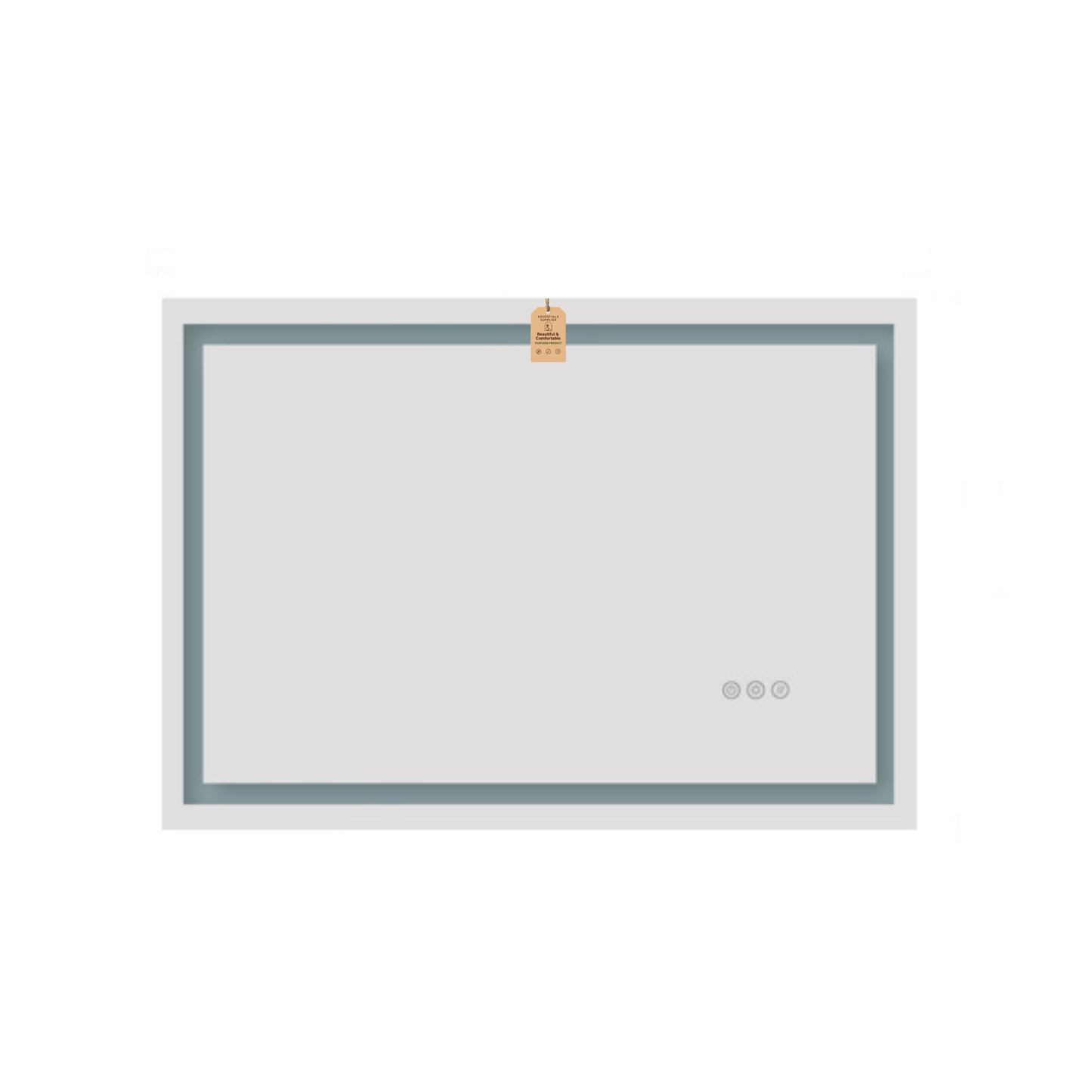 36x28" LED Bathroom Mirror with Frontlit & Backlit, Anti-Fog, Dimmable, 3 Colors