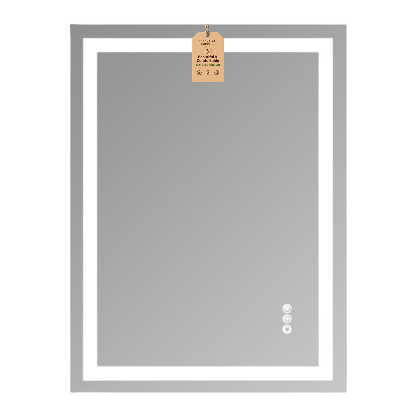 20x28" Dual LED Light Frameless Mirror – Front & Back Lighting