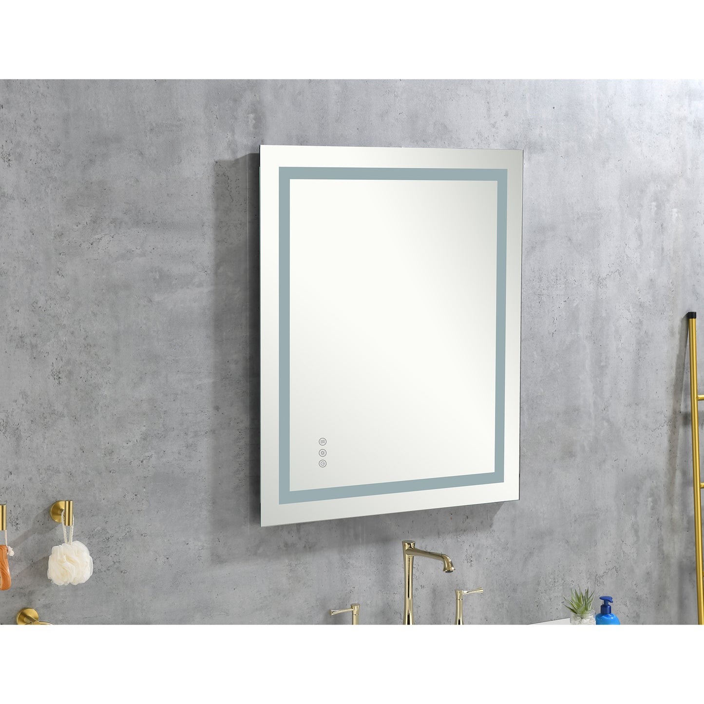 40x30" LED Bathroom Mirror with Frontlit & Backlit, Anti-Fog, Dimmable, 3 Colors