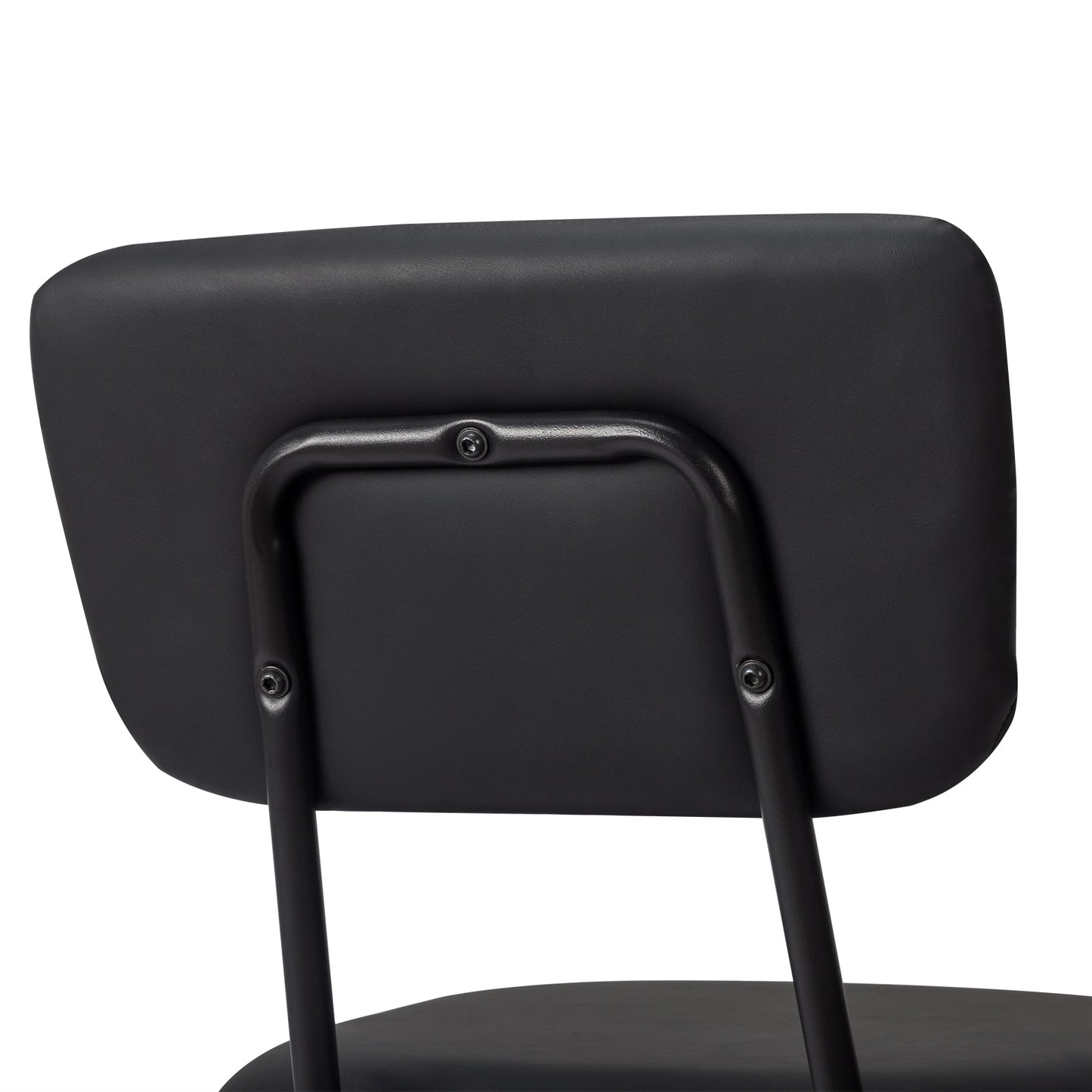 Set of 6 Modern Black Padded Dining Chairs for Kitchen, Bar & Office Use