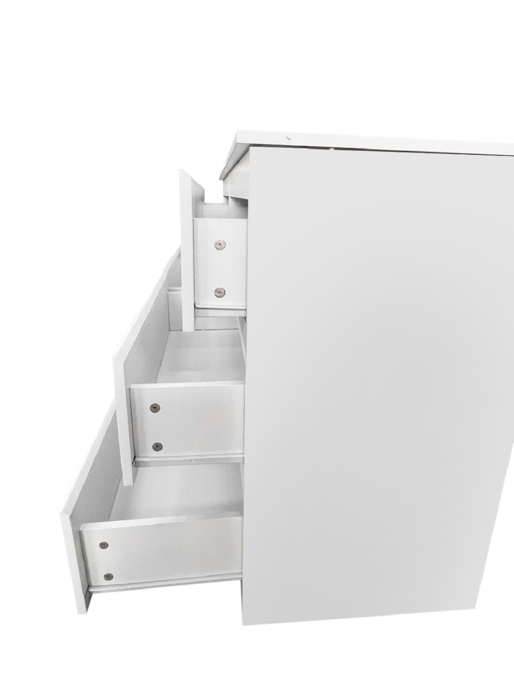 White 6 Drawer Double Dresser for Bedroom, Living Room, or Hallway Use