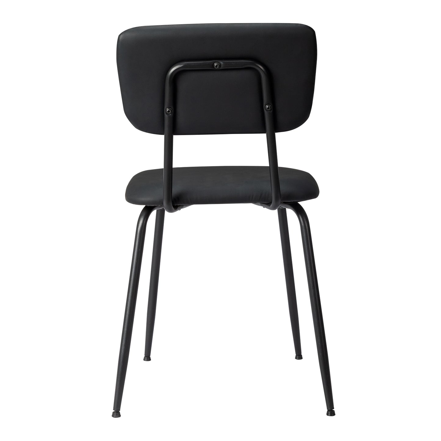 Set of 6 Modern Black Padded Dining Chairs for Kitchen, Bar & Office Use