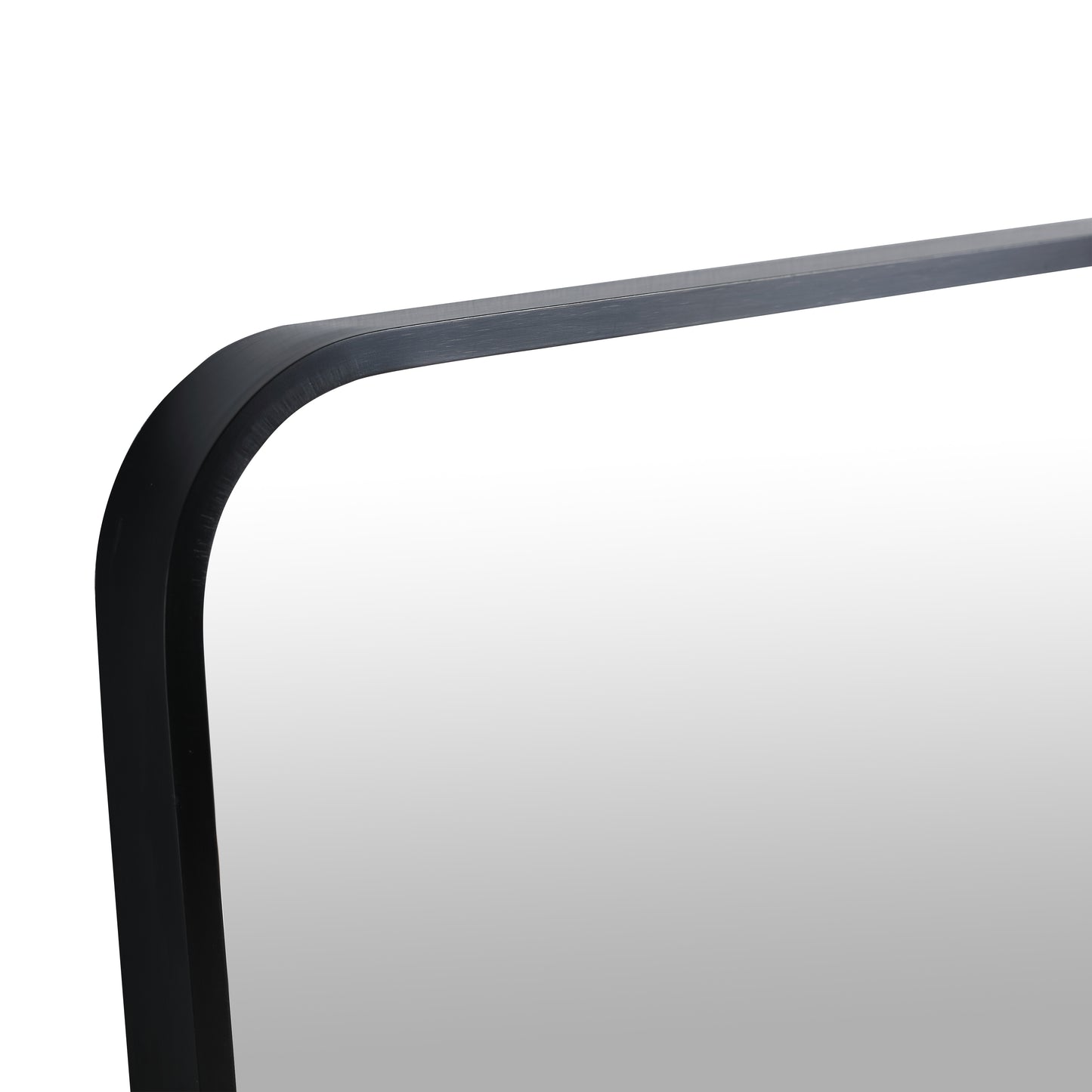 24"x32" Black Bathroom Mirror – HD Glass with Aluminum Frame, Wall Mounted