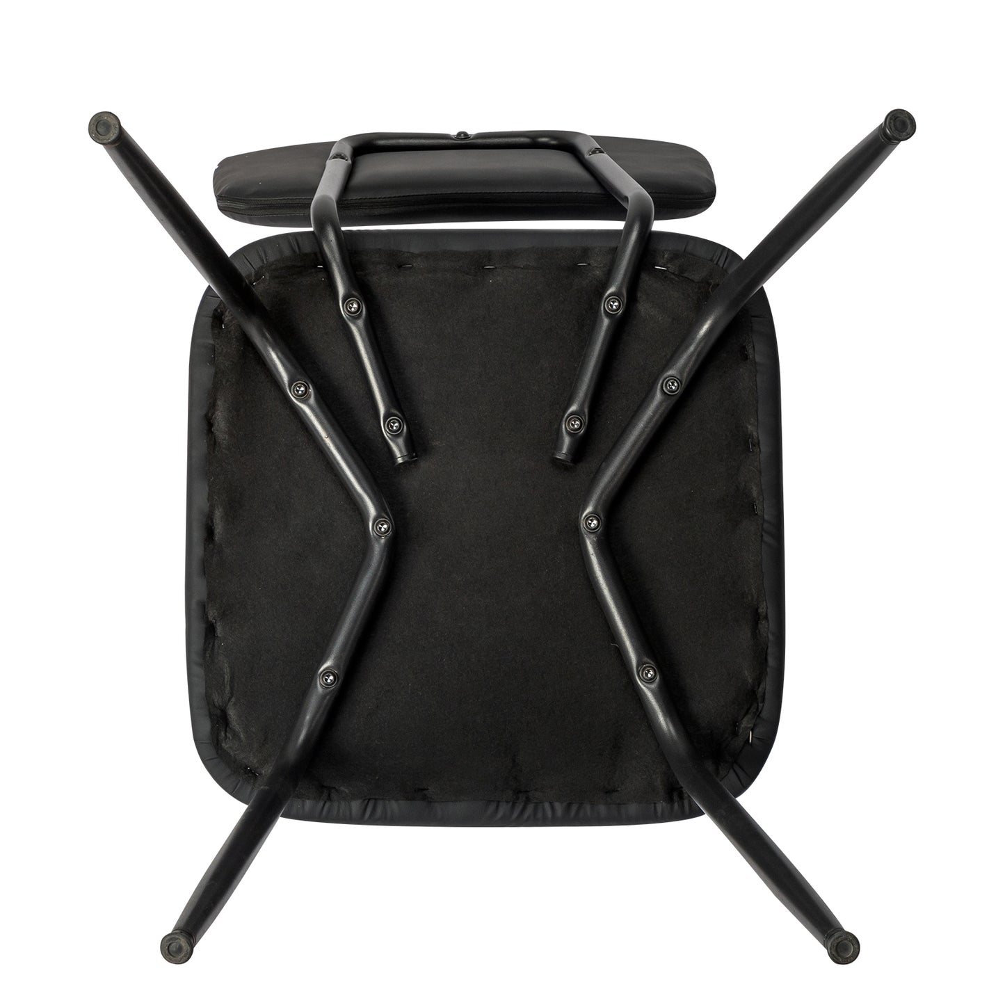Set of 6 Modern Black Padded Dining Chairs for Kitchen, Bar & Office Use