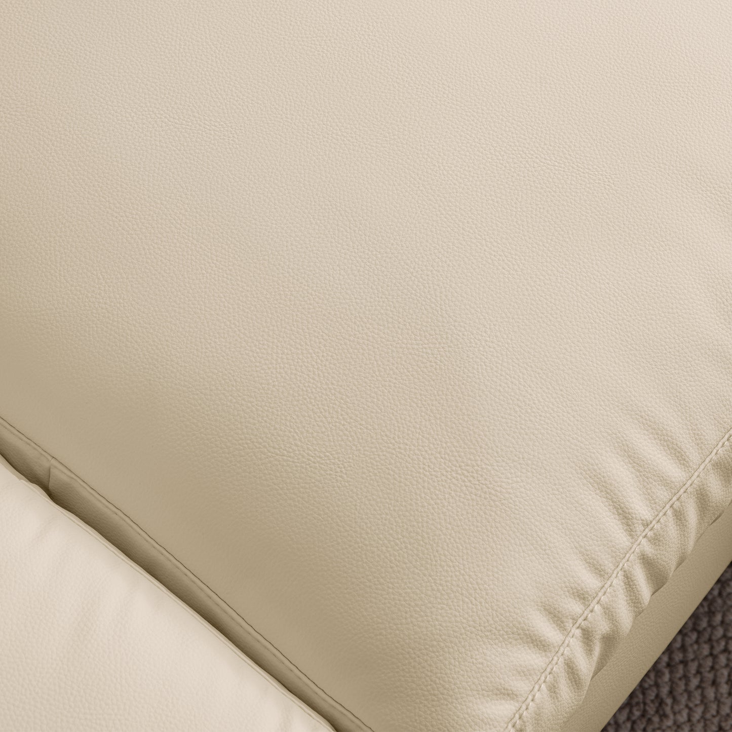 81" Modern L-Shaped Sofa with Reversible Chaise – Tech Leather Couch