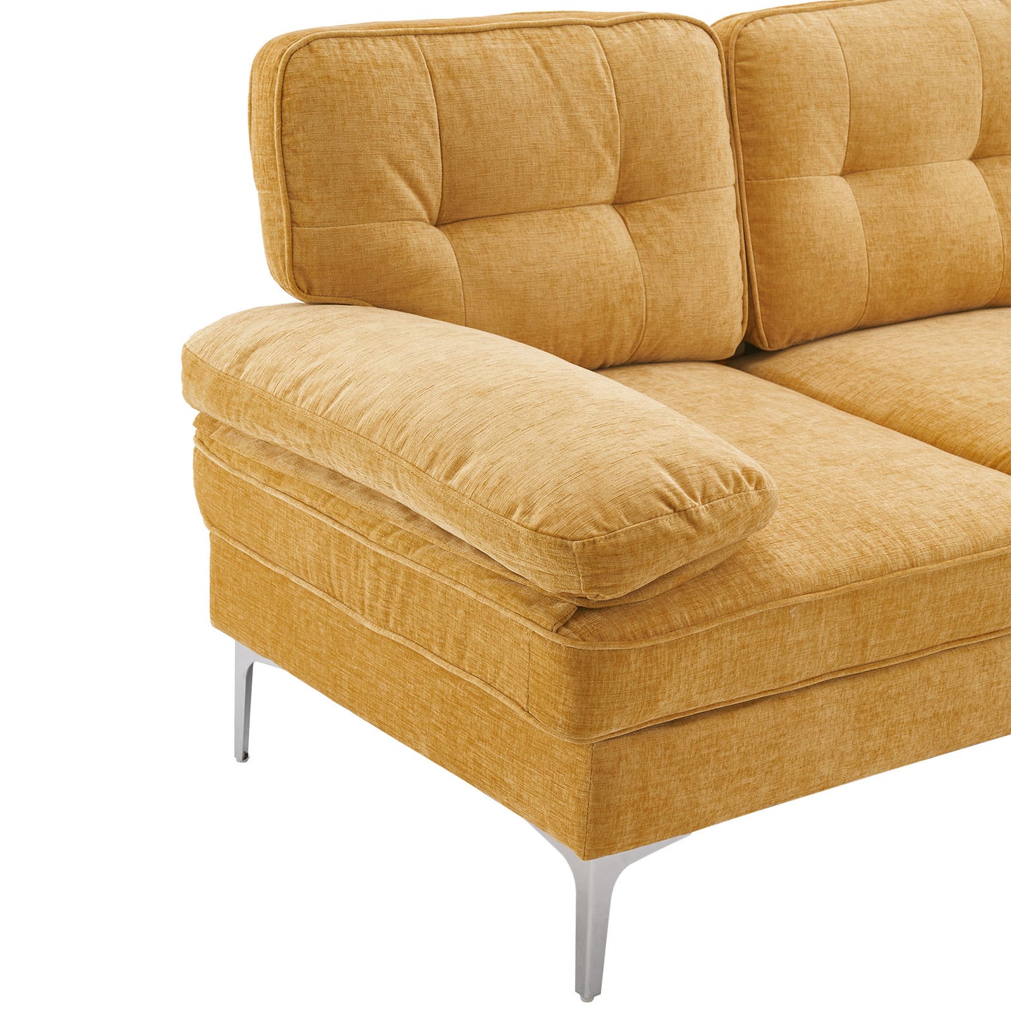 Yellow 3-Seater Modular Sofa – Simple, Stylish Indoor Seating