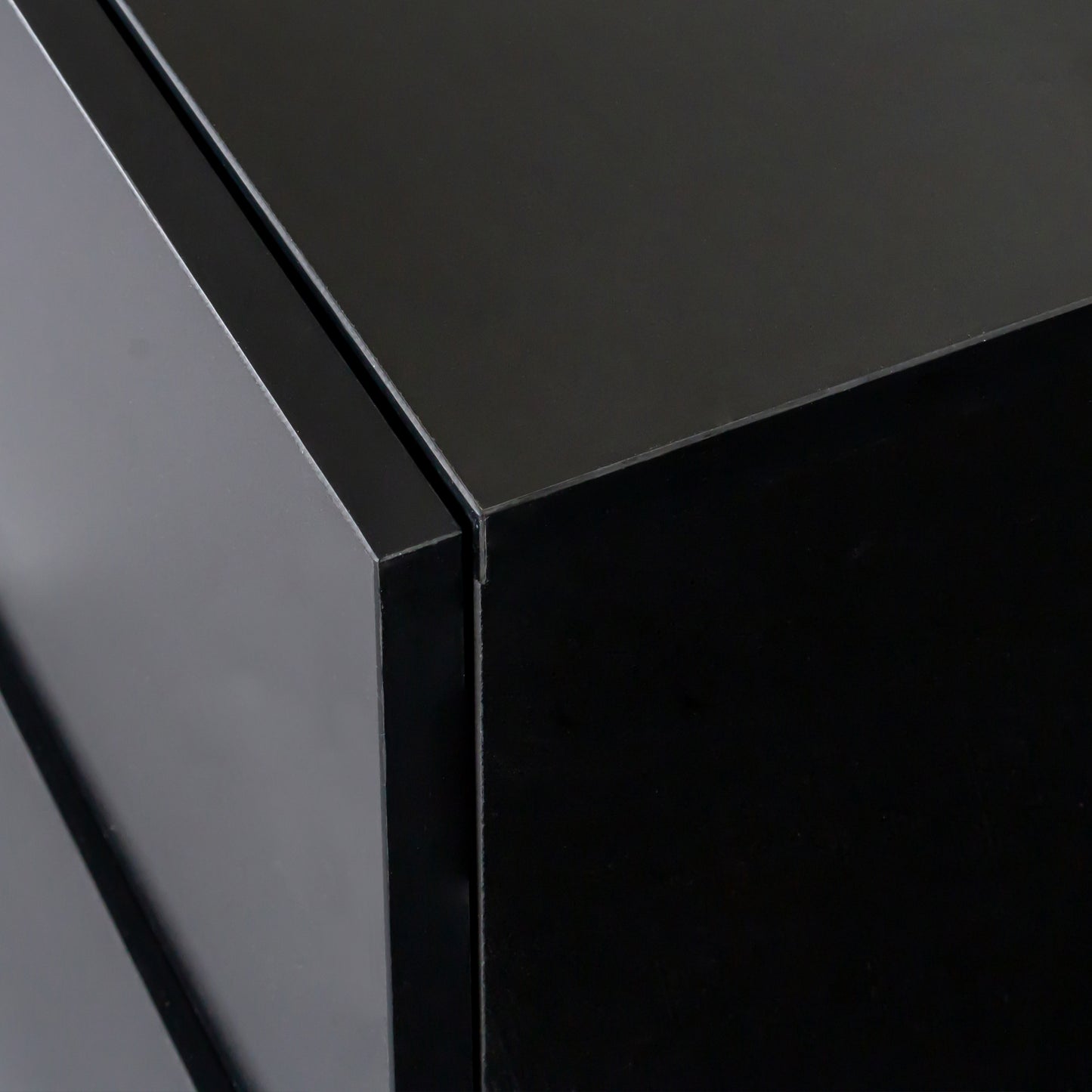 8 Drawer Double Dresser, Wide Storage Cabinet for Bedroom, Living Room, Black