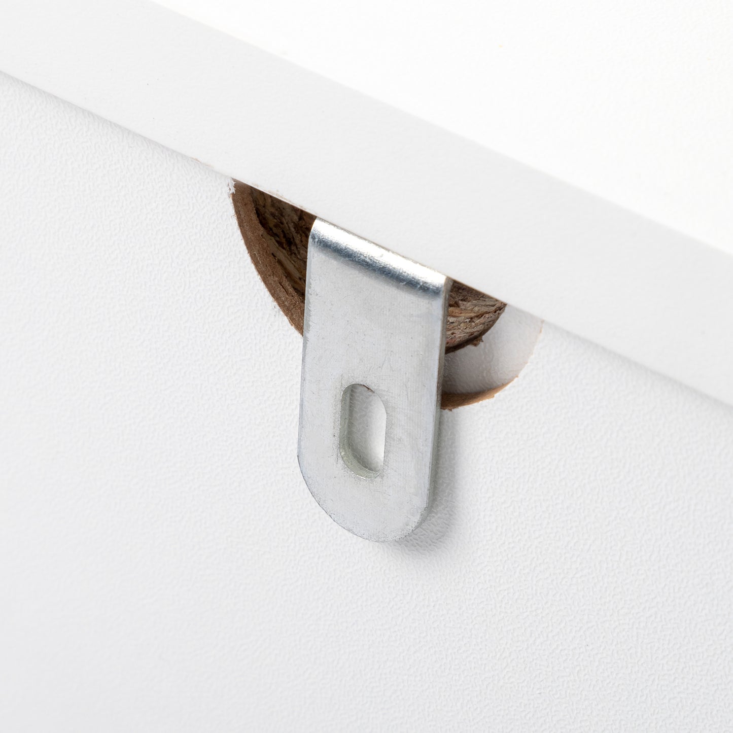 White Wood 4-Drawer Dresser – Compact Storage Cabinet for Bedroom or Living Room