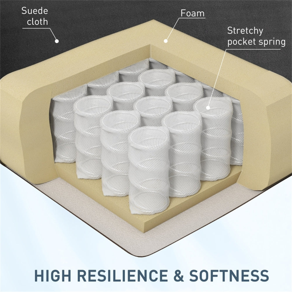 Heated Massage Recliner Chair with Lumbar Support – Manual Pushback, Black