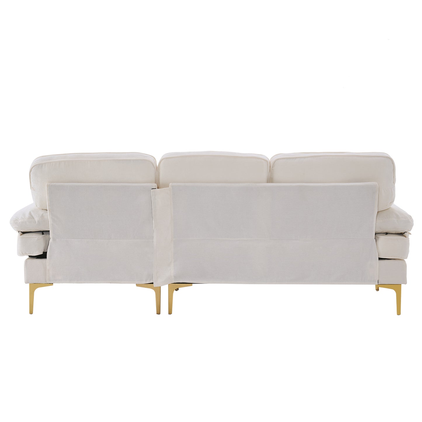 "Beige 3-Seater Modular Sofa – Simple, Stylish Indoor Seating"