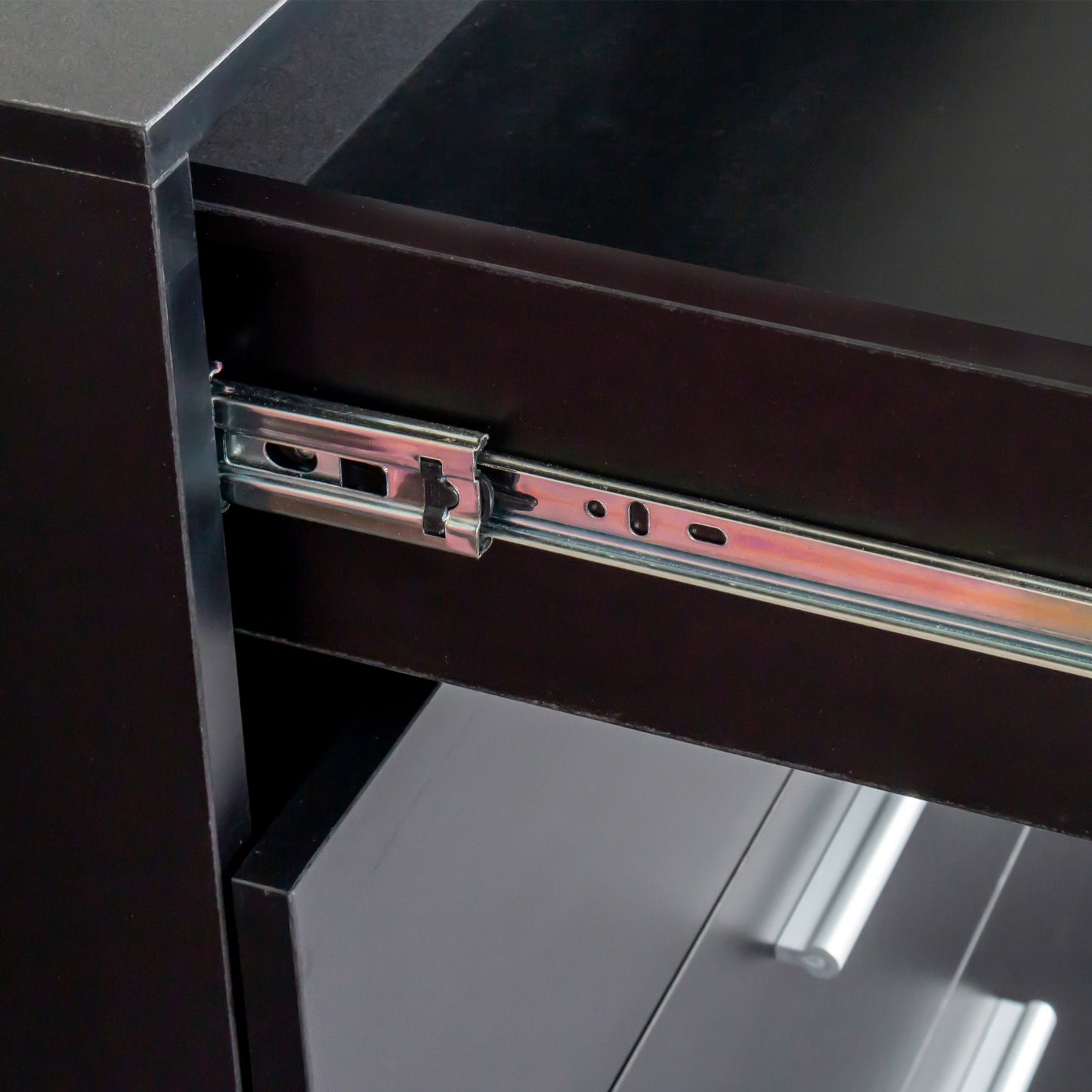 8 Drawer Double Dresser, Wide Storage Cabinet for Bedroom, Living Room, Black