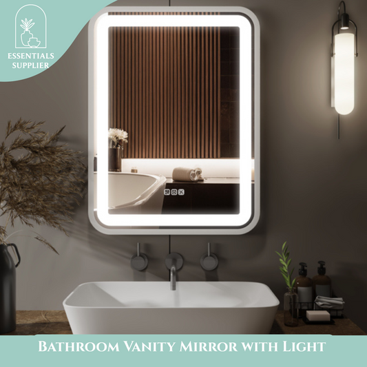 36x28" LED Bathroom Vanity Mirror, Dimmable, Anti-Fog, Wall Mount