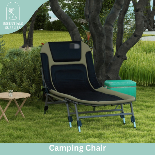 Adjustable Reclining Camping Cot with Pillow & 396 lbs Weight Capacity