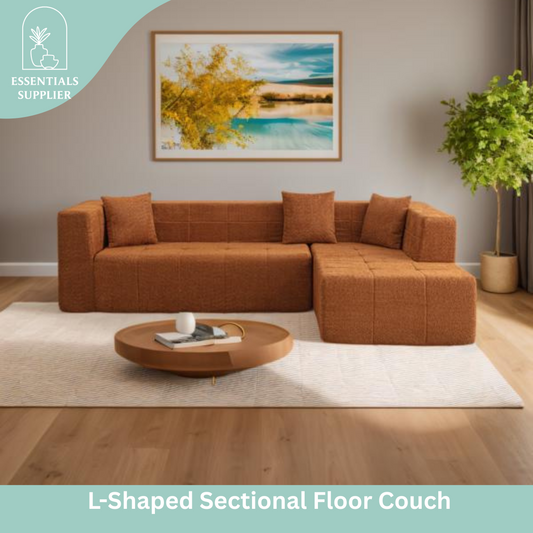 L-Shaped 105.5" Modular Sectional Sofa with Chaise