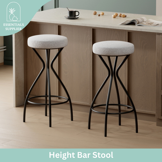 29" Floral Print Counter Height Bar Stools with Footrest – Set of 2 Upholstered