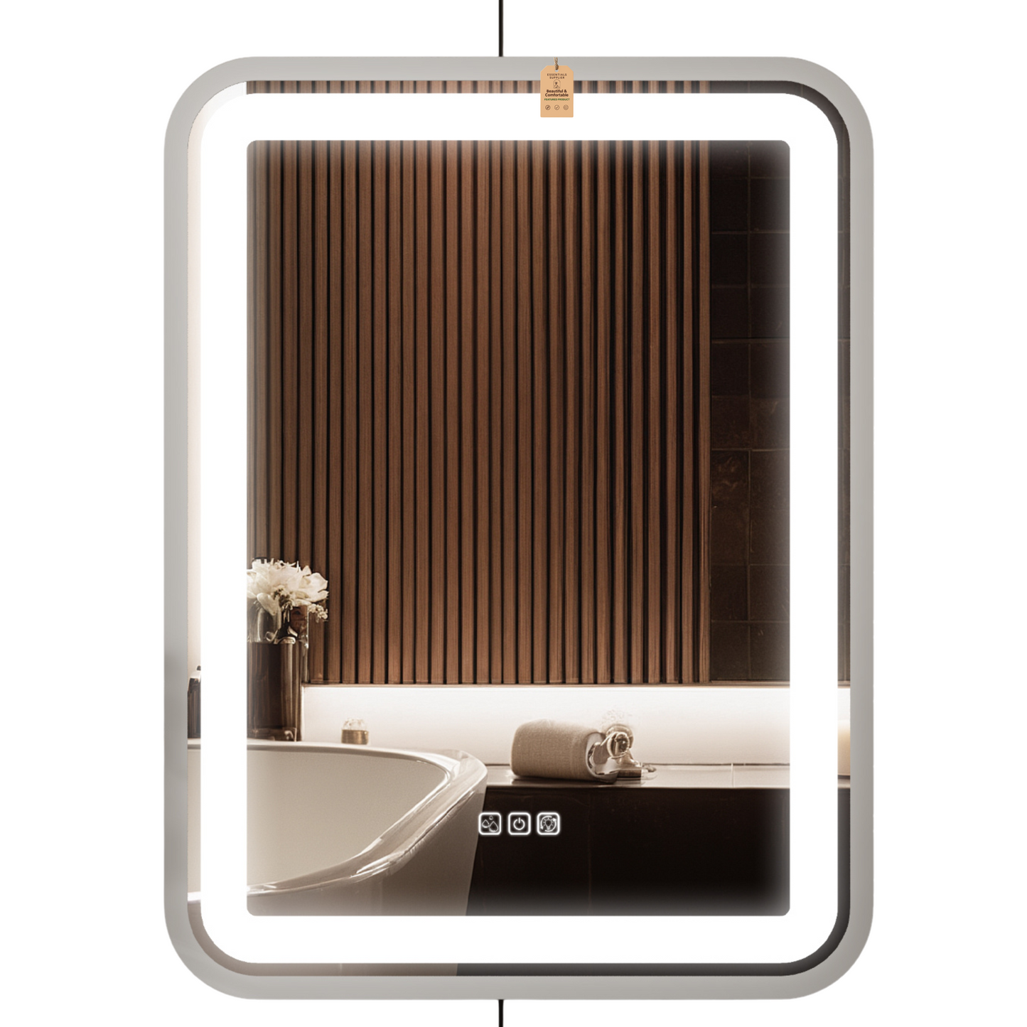 36x28" LED Bathroom Vanity Mirror, Dimmable, Anti-Fog, Wall Mount