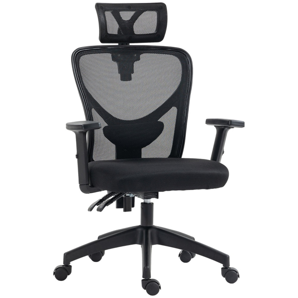 Ergonomic Mesh Massage Office Chair with Adjustable Armrests & Headrest