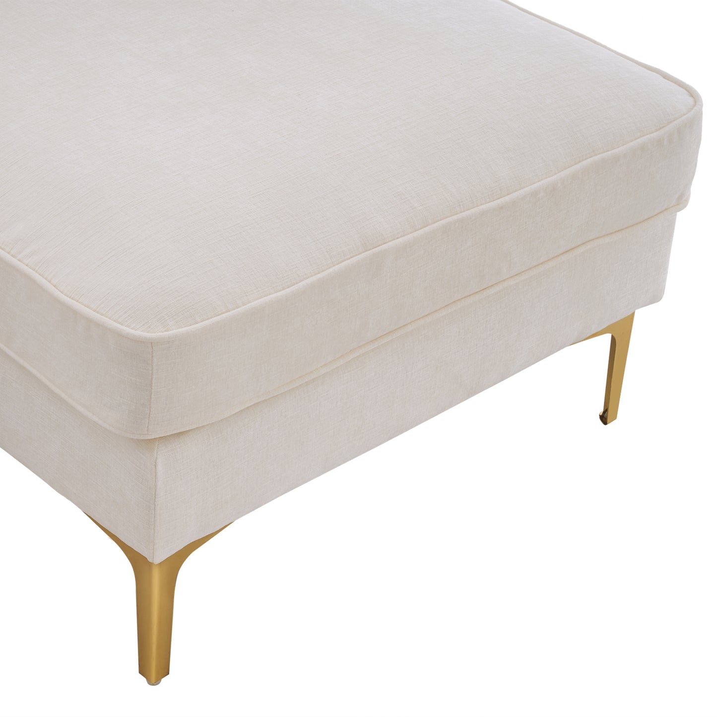 "Beige 3-Seater Modular Sofa – Simple, Stylish Indoor Seating"