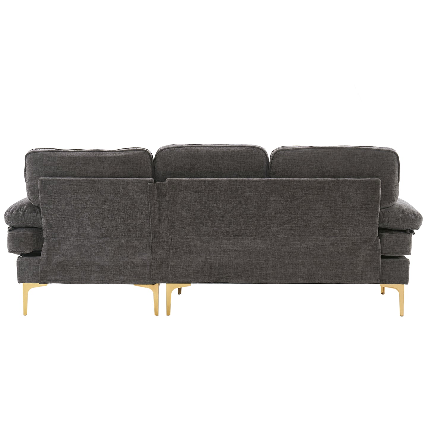 Dark Gray 3-Seater Modular Sofa – Simple, Stylish Indoor Seating